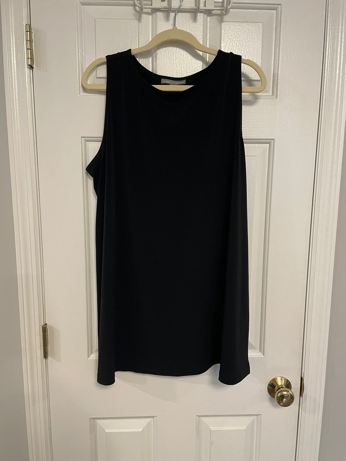 Seller #12 | Jessica London Black Thigh-Length Tunic Tank | EUC | Size 18-20