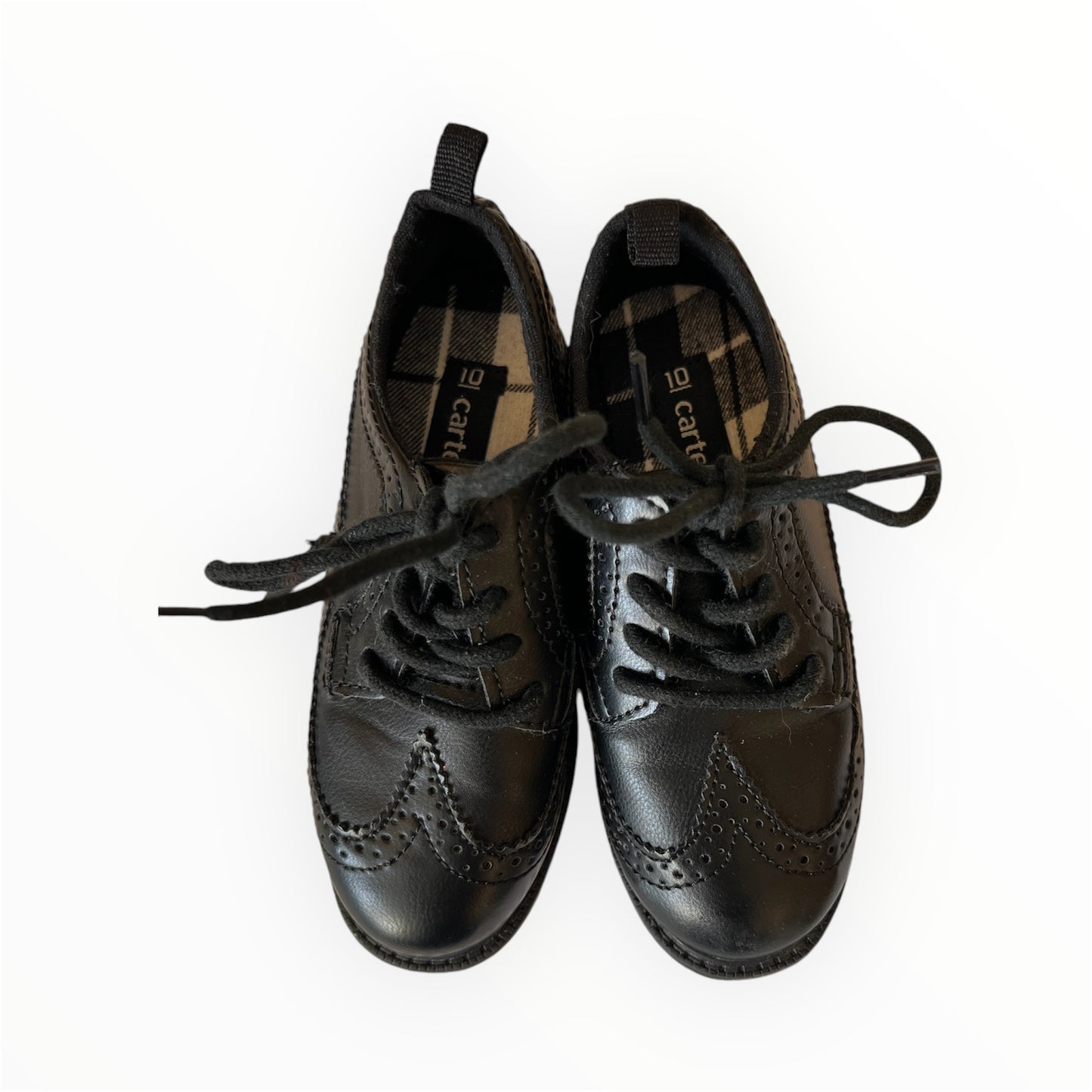 #63 Carter's Little Boy Size 10 Black Dress Shoes