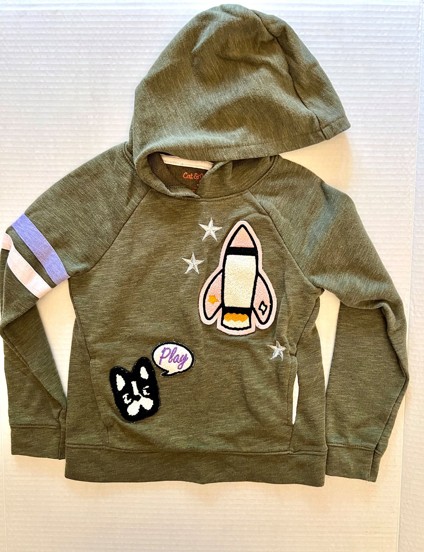 134 Cat & Jack Girls long sleeve hoodie shirt 5T