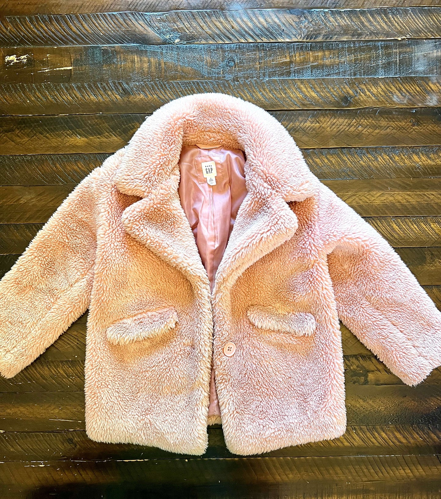 134 Gap Girls Pink Jacket Size 5