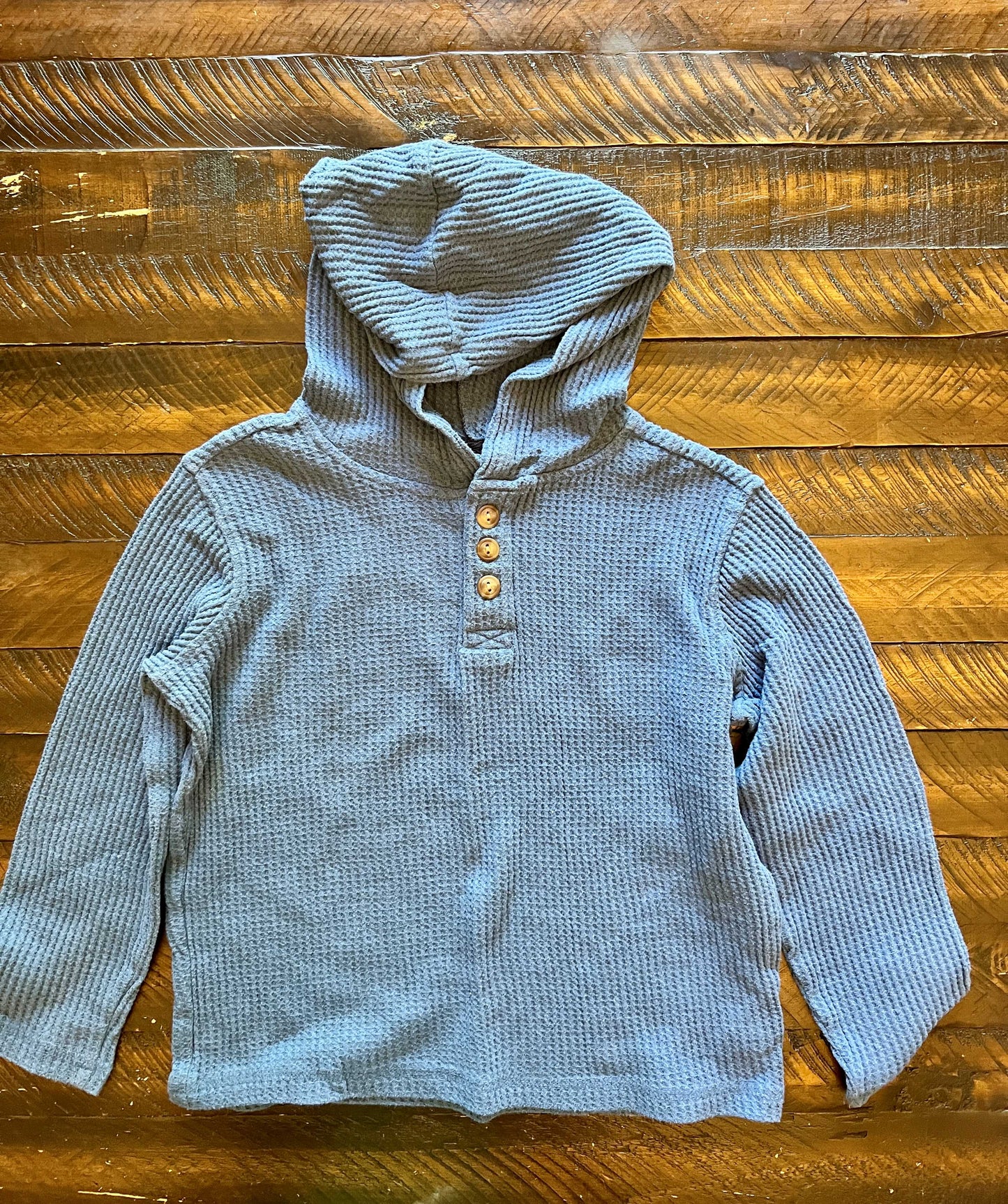 13 4Old Navy Boys Thermal hoodie Size 6/7