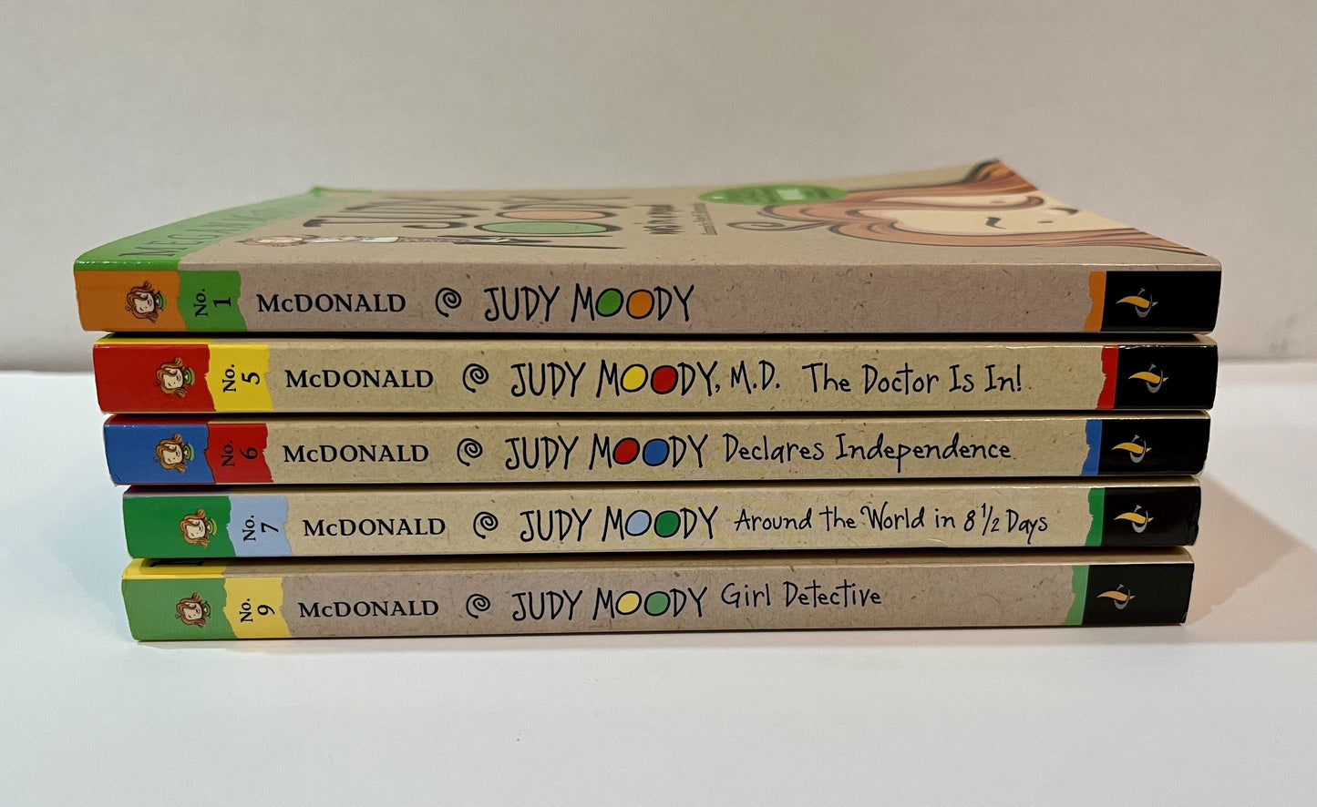 #124 Judy Moody Books #1, 5, 6, 7 & 9