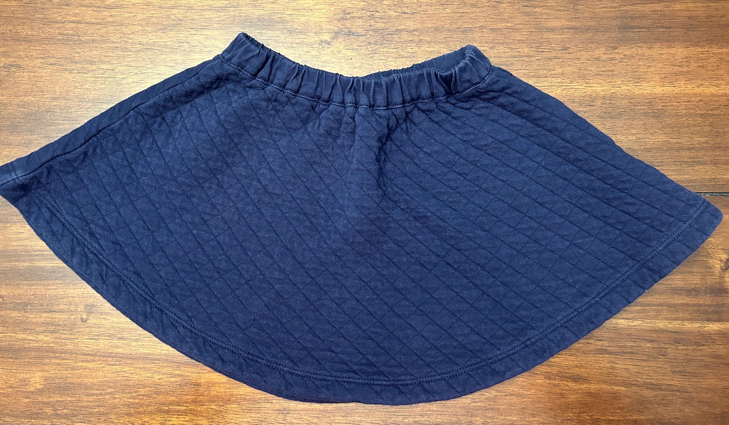 #201 Hanna Andersson Girls Size 2 (80) Navy Quilted Skirt