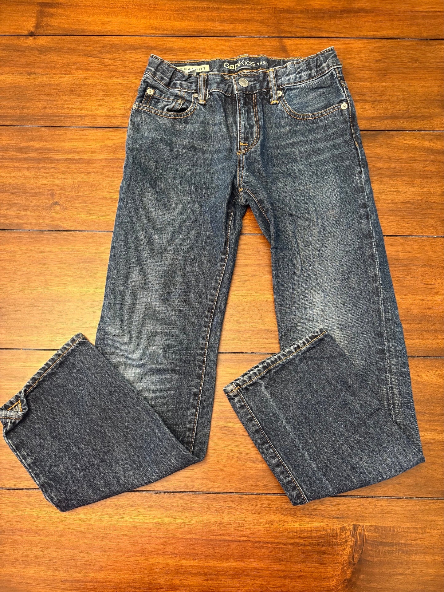 #201 Gap Boys Size 10 Dark Wash Straight Fit Jeans