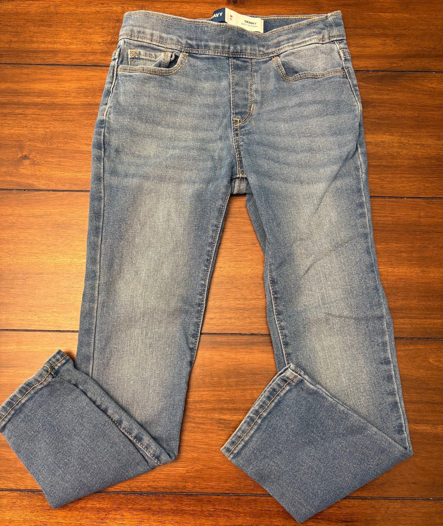 #201 Old Navy Girls Size 8 (M) Light Wash Denim Skinny Jeggings