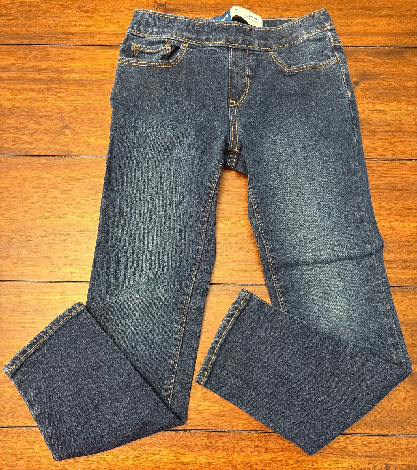 #201 Old Navy Girls Size 8 (M) Dark Wash Skinny Jeggings