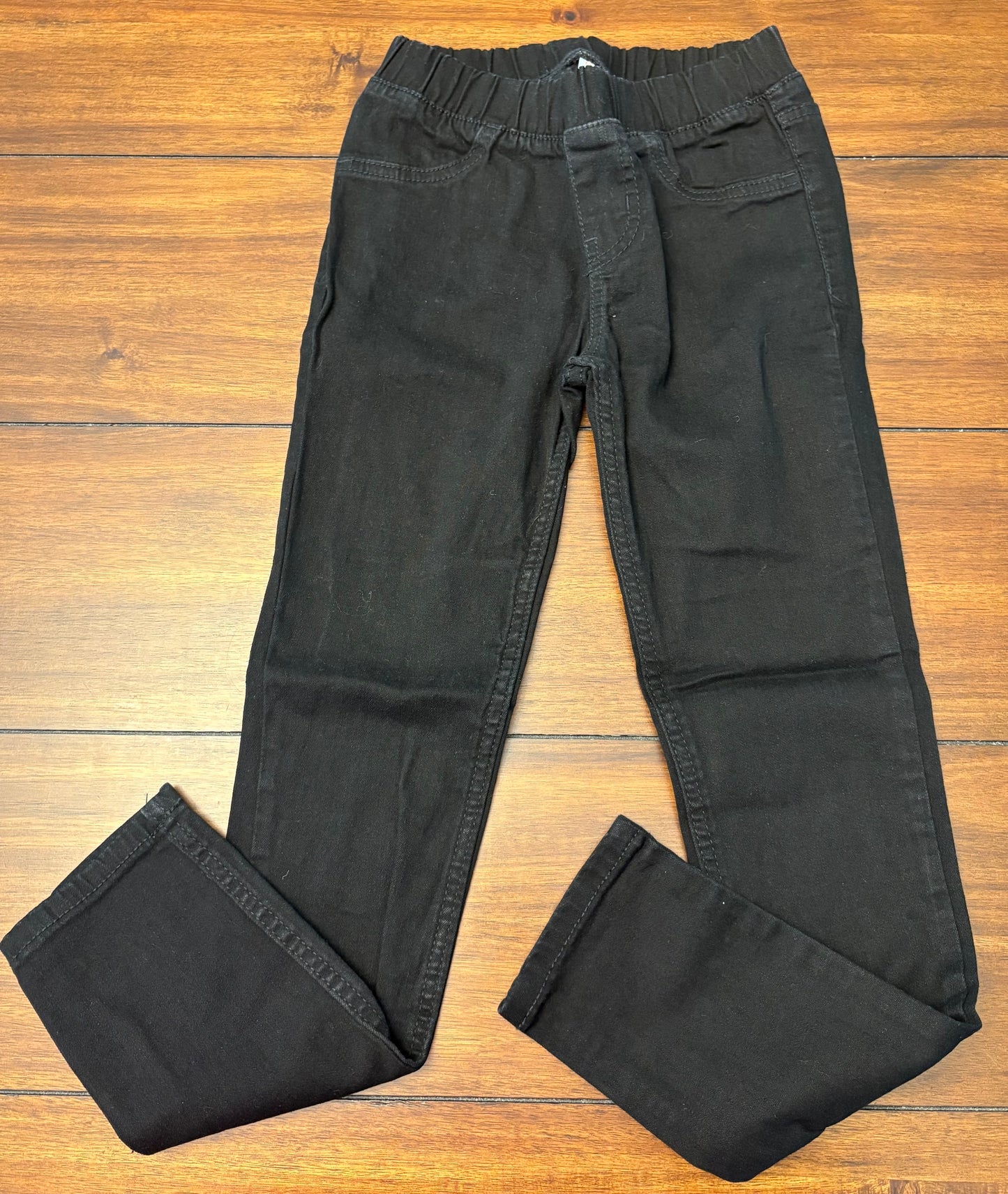 #201 Cat & Jack Girls Size 8 Black Denim Jeggings