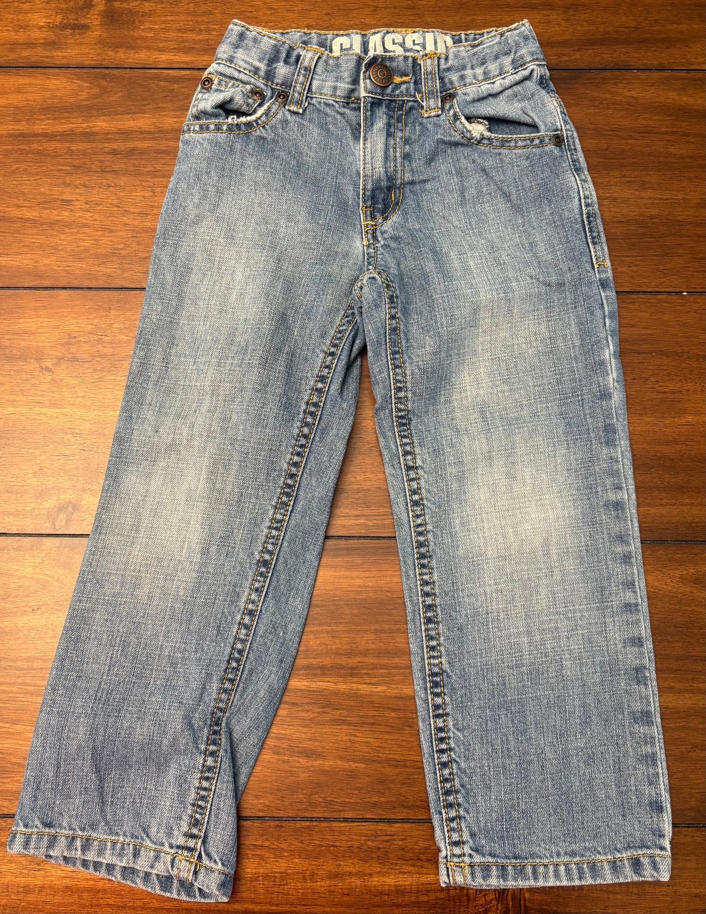#201 Gymboree Boys Size 4 Medium Wash Classic Jeans