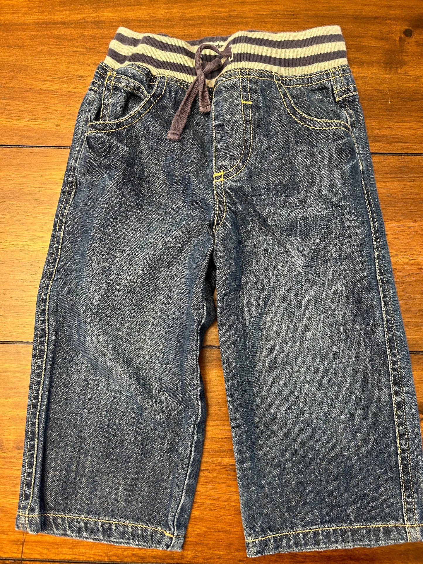 #201 Baby Boden Boys Size 18-24M Dark Wash Jeans