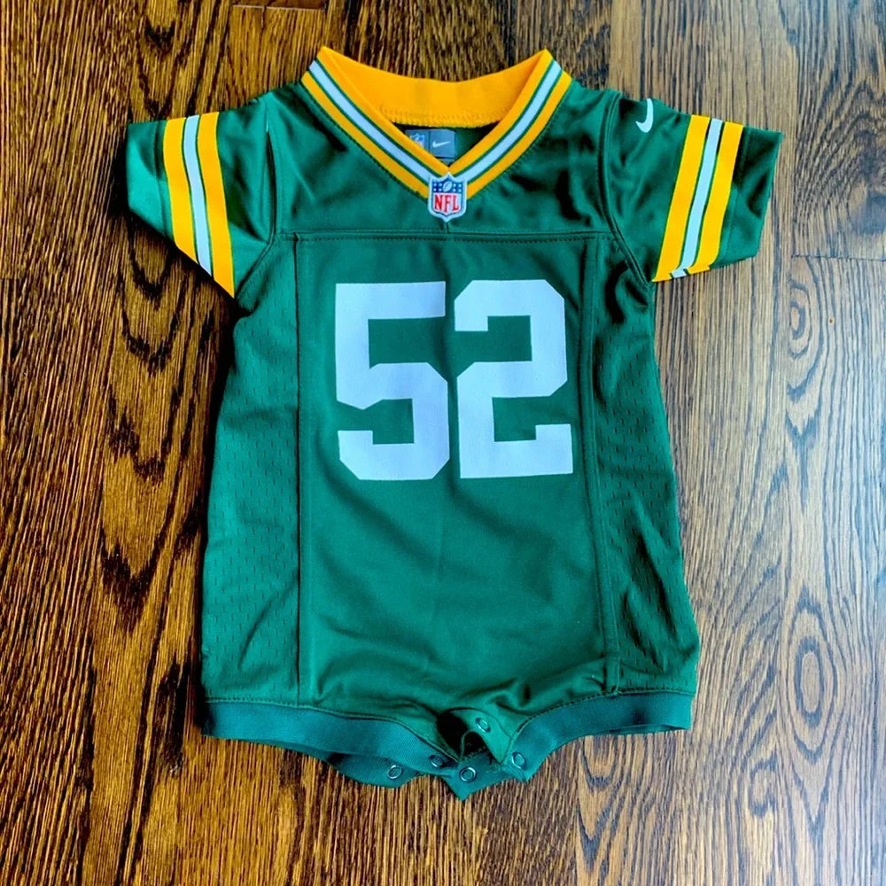 #48 - NFL Packers Jersey Onesie - 3/6mo