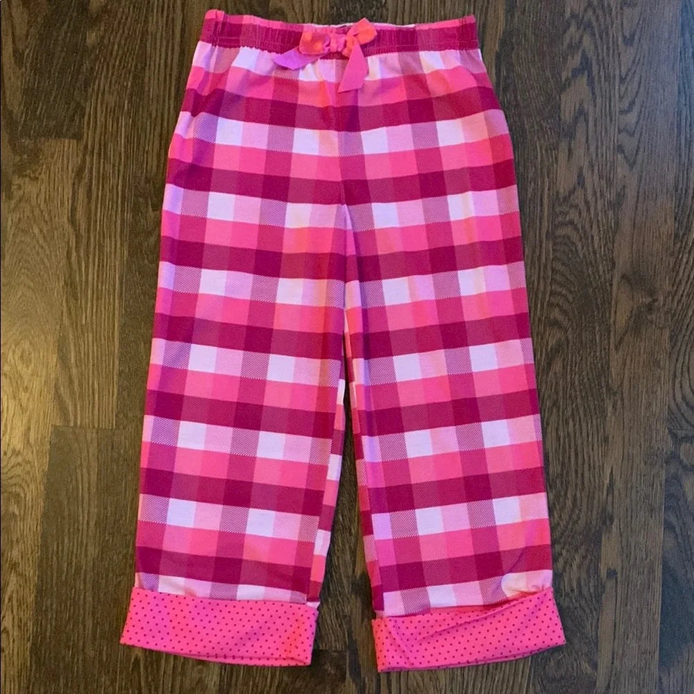 #151 - NWT Pink Plaid Girls Pajamas XS