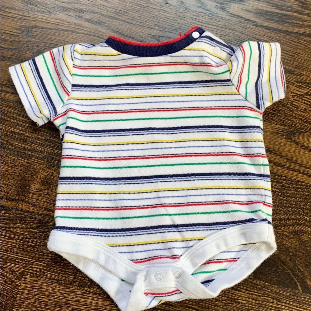 #48 - Baby Einstein Navy Blue Baby Overalls and Matching Onesie - 3mo