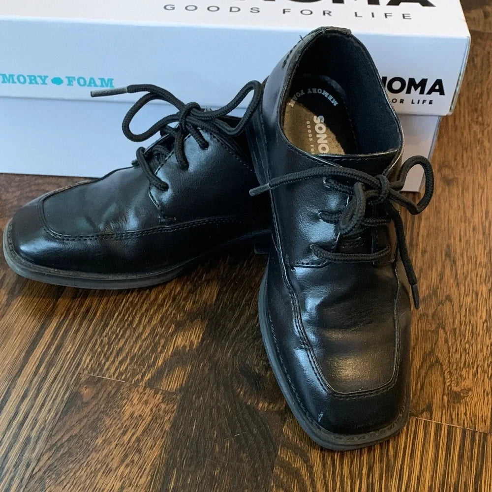 #151 - Sonoma Kid's Classic Black Oxfords - Kids 12