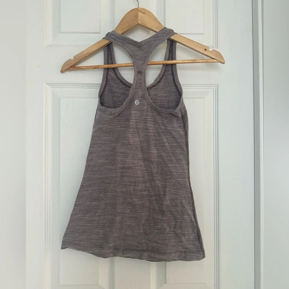 Women's Lululemon Purple Print Racerback Tank Top – Size XS