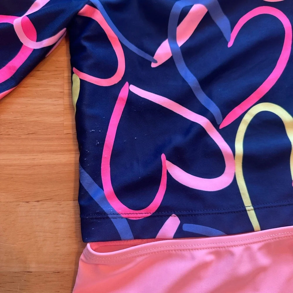 Girl's Carter’s 2-Piece Rash Guard Swimsuit Set | Size 12M