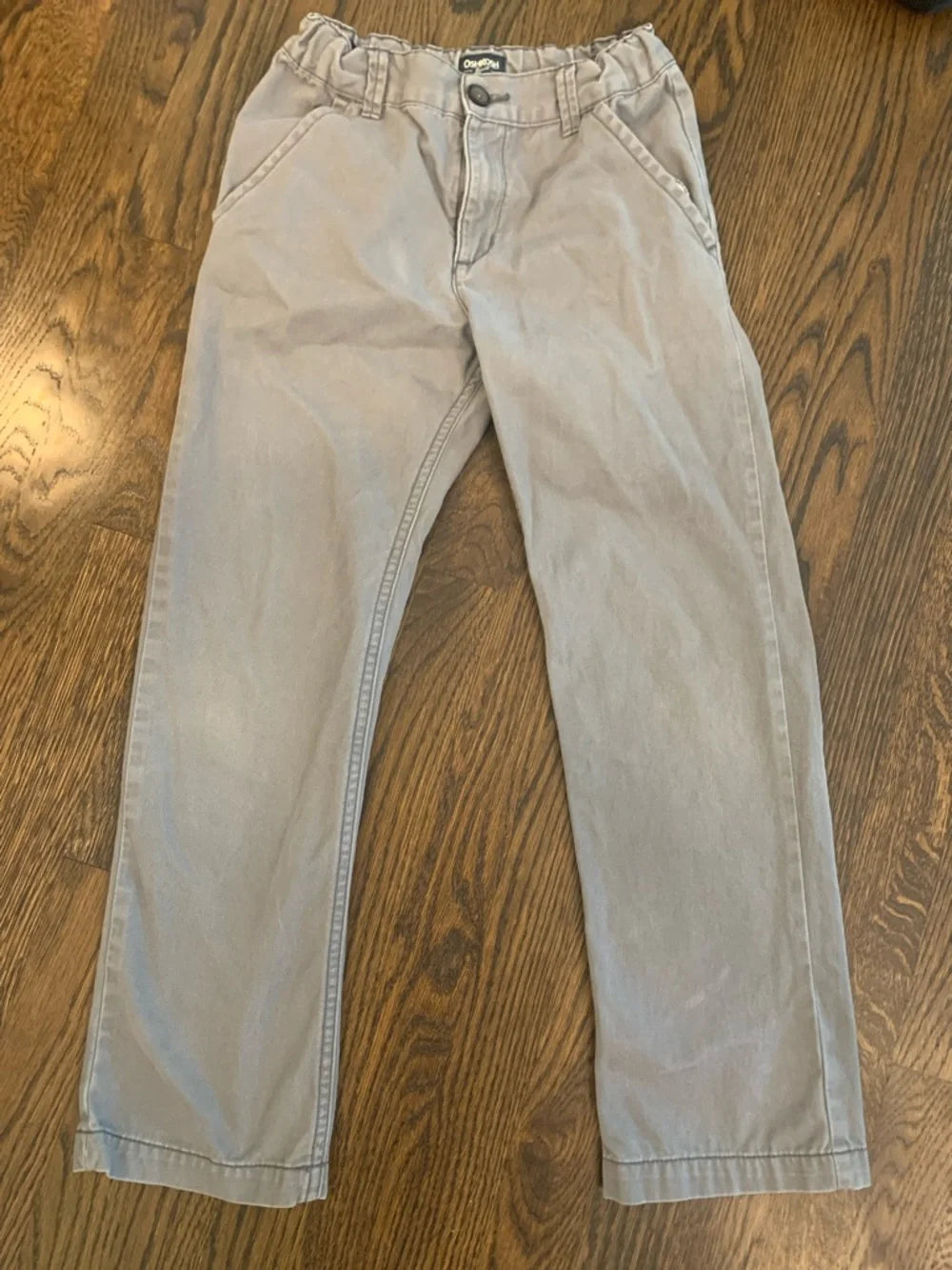 #151 - OshKosh Grey Casual Straight-Leg Boys Pants 10R