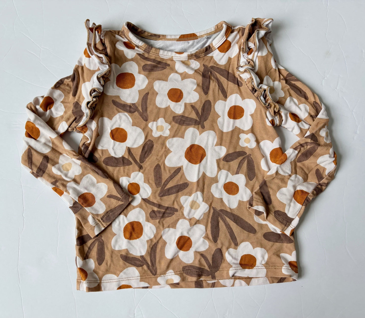 #43 Little Sleepies Play Longsleeve Tee Girls 3T EUC