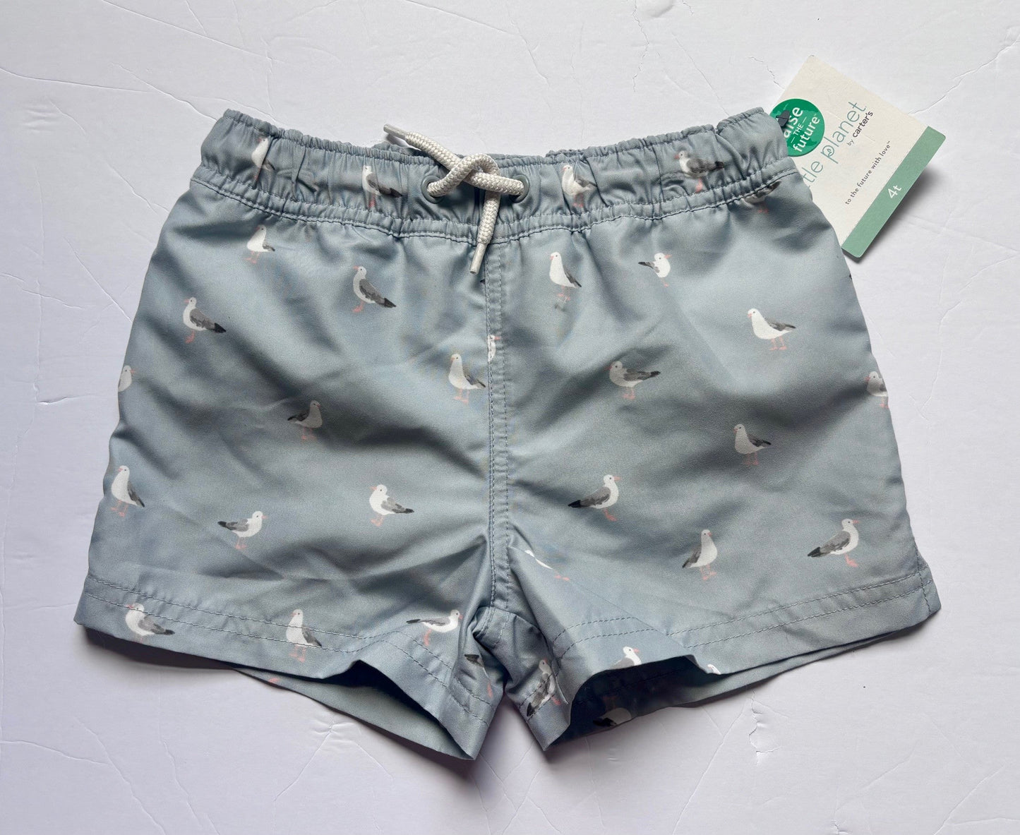 #43 Carter's Little Planet Swim Trunks Boys 4T NWT