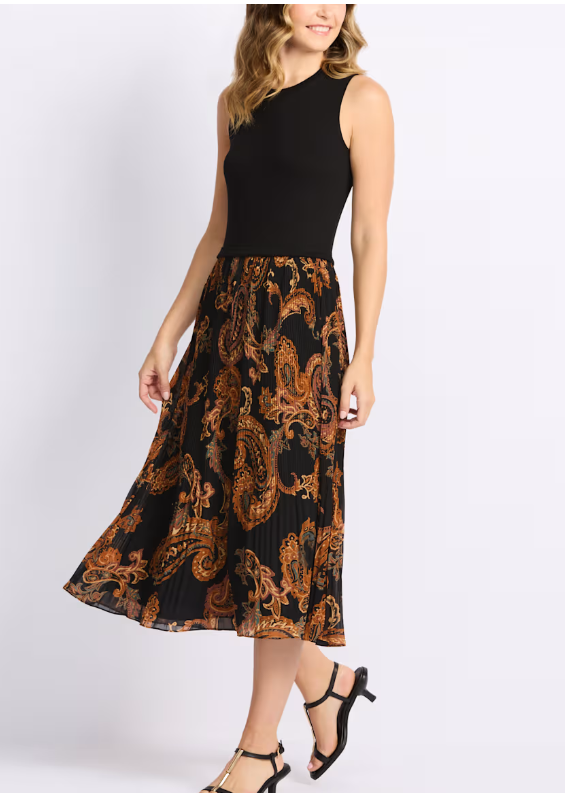 #43 S Les Serein (Stitch Fix) Mixed Media Dress Women's XL NWT