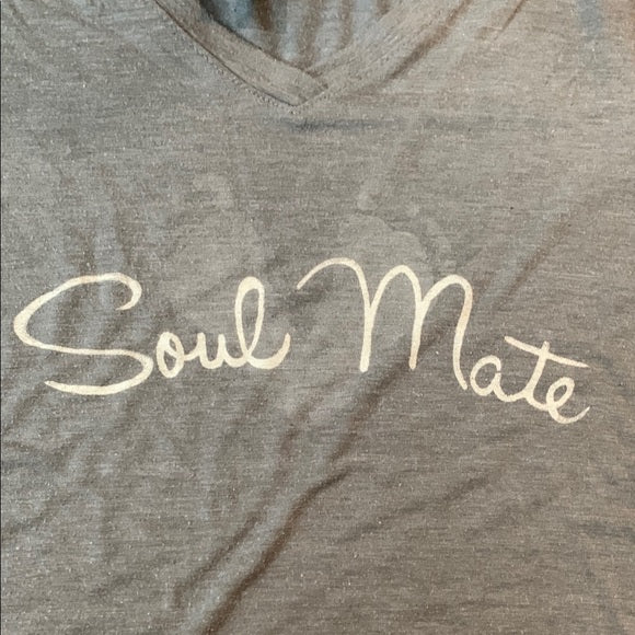 #181 - Soul Mate Gray Women's Maternity Top - Size Medium