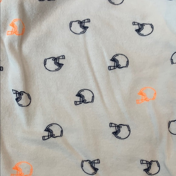#181 - Carter's Blue Football Star Jacket and Baby Outfit Set - Newborn NB