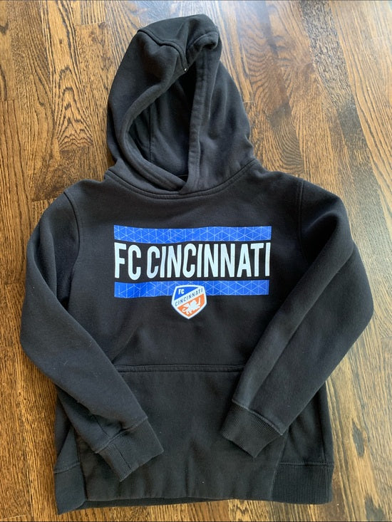 #151 - Kids' FC Cincinnati Black Hoodie Sweatshirt - Kids Small