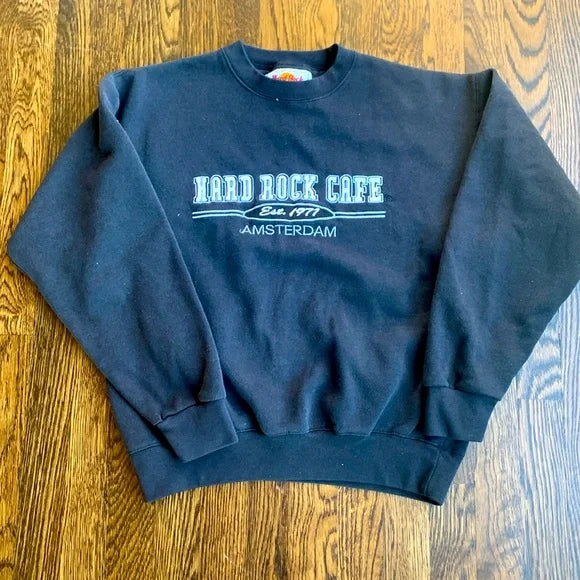 #181 - Vintage Hard Rock Cafe Amsterdam Sweatshirt - Adult Medium