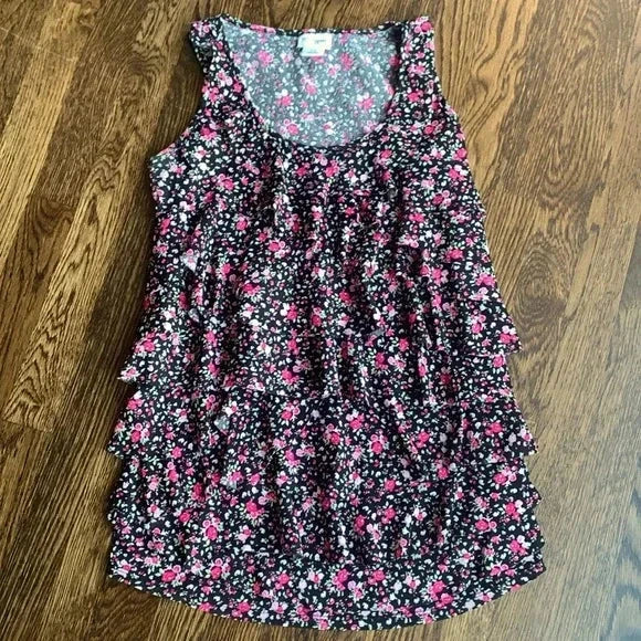 #91 - Motherhood Maternity Ruffled Floral Top - Small