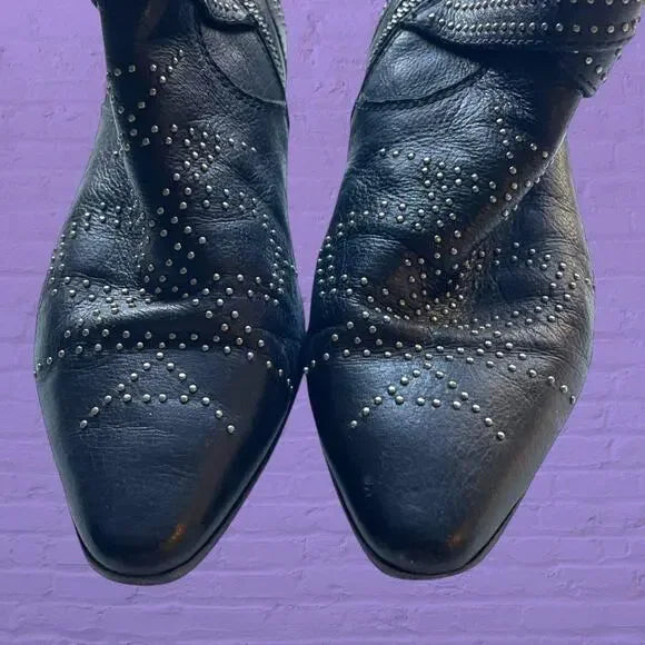 #1 Frye western studded booties size 7