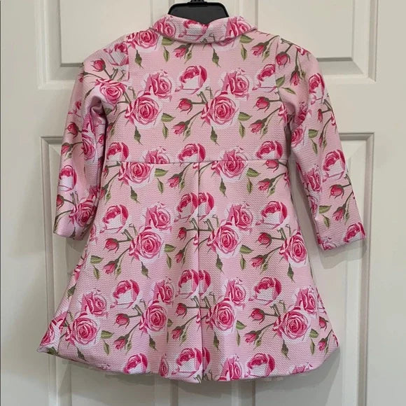 #181 - NEW Girls Formal 2 piece Pink Floral Dress and Jacket 3T (Retails $60) *REDUCED*
