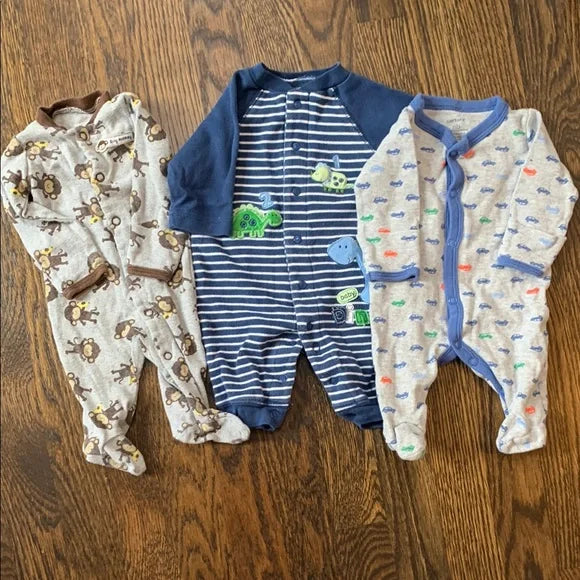 #181 - Carter's Newborn Baby One Piece Footies Set - NB