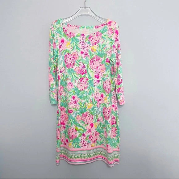 #118 | Size L | NWT Women's Lilly Pulitzer Sophie SPF 50 Dress Pear Necessities