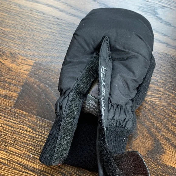 #181 - Obermeyer Winter Black Insulated Mittens Gloves - Kids Toddler XS