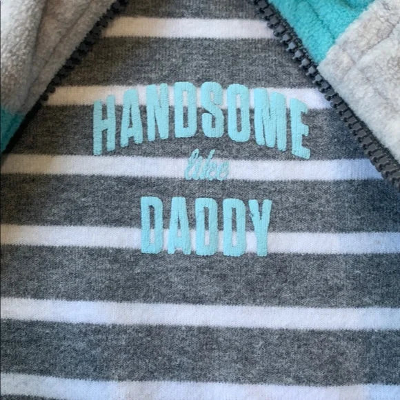 #91 - Carter's Striped Baby Outfit with Vest and Pants - 3mo