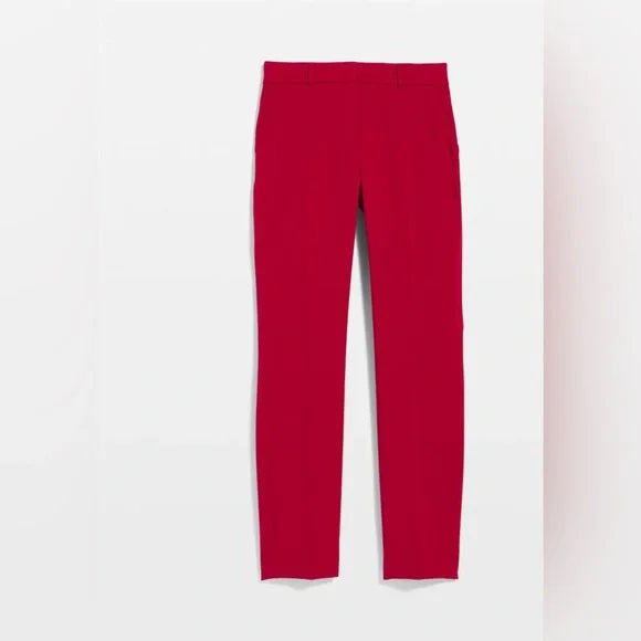 Reduced Seller #62 Women's White House Black Market red slim ankle pants sz 2 EUC