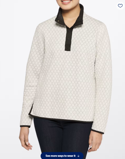 #43 Marine Layer Reversible Quilted Pullover Women's XL VGUC