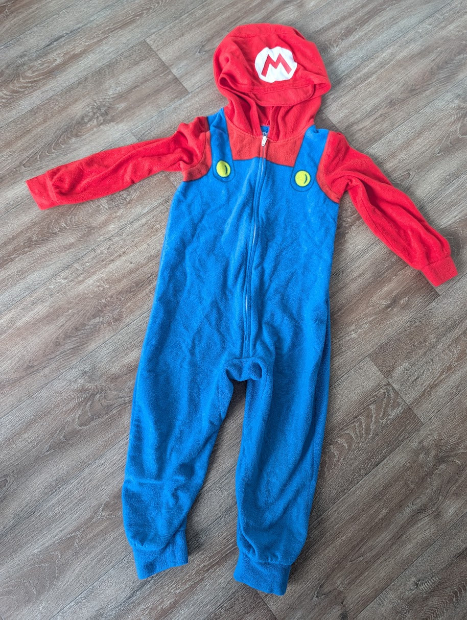 #8 Boys Mario Onesie Size 4-5