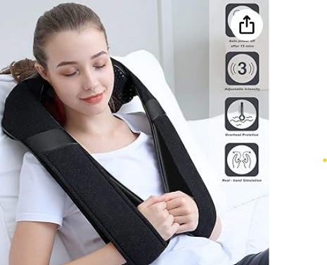 Seller #22 - InvoSpa Shiatsu Neck and Back Massager with Heat - Deep Kneading Pillow for Massage - EUC