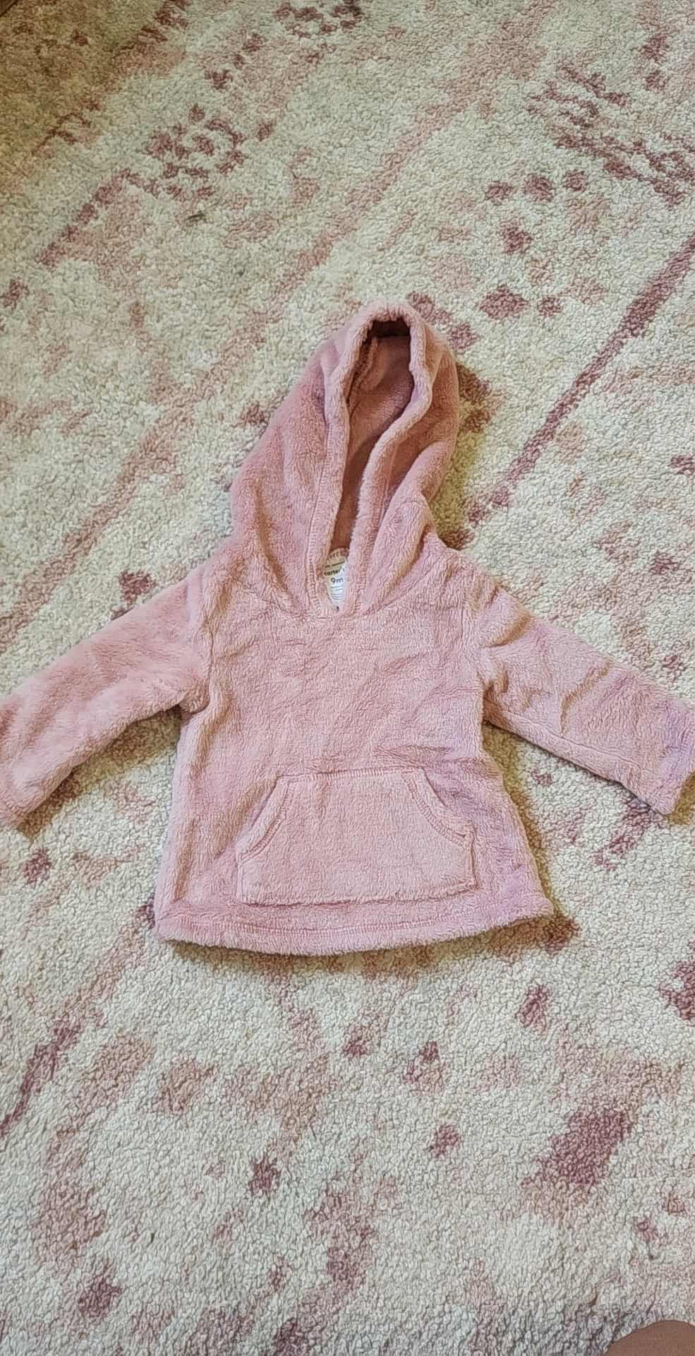 #178 Carters fleece hoodie size 9 months