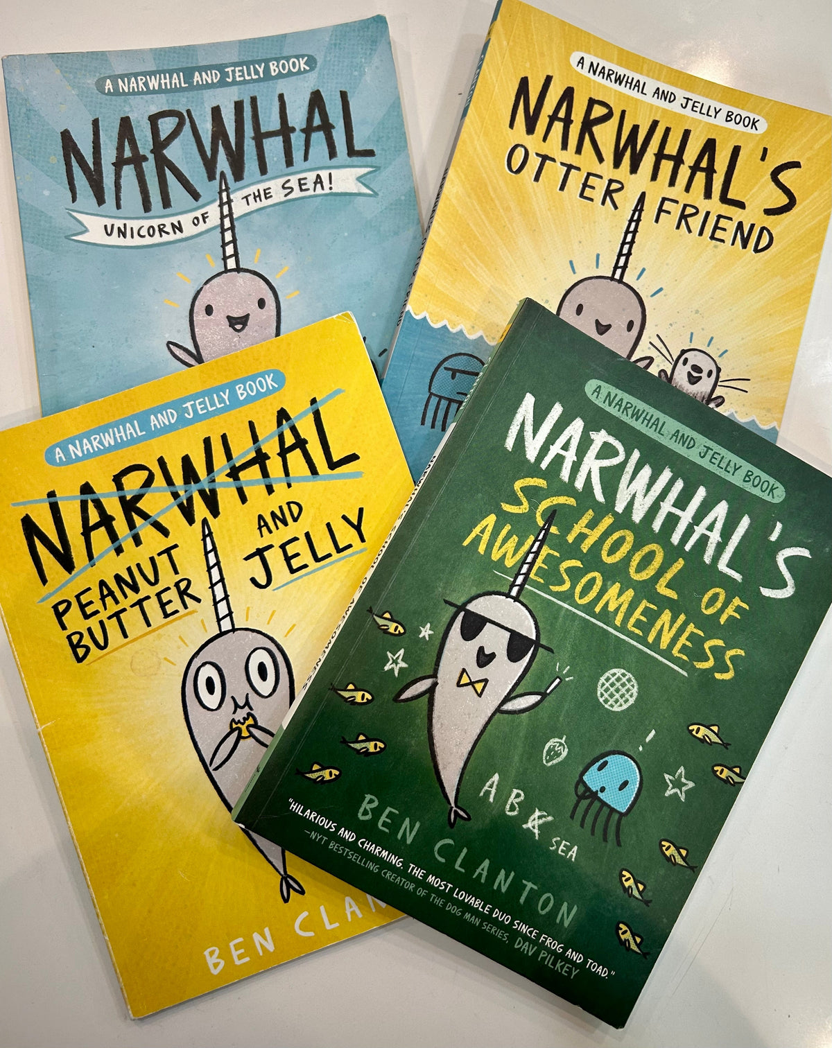 #32 Set of 4 Narwhal Books