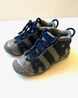 134 Nike Uptempo Dark Grey/Navy Size 13C
