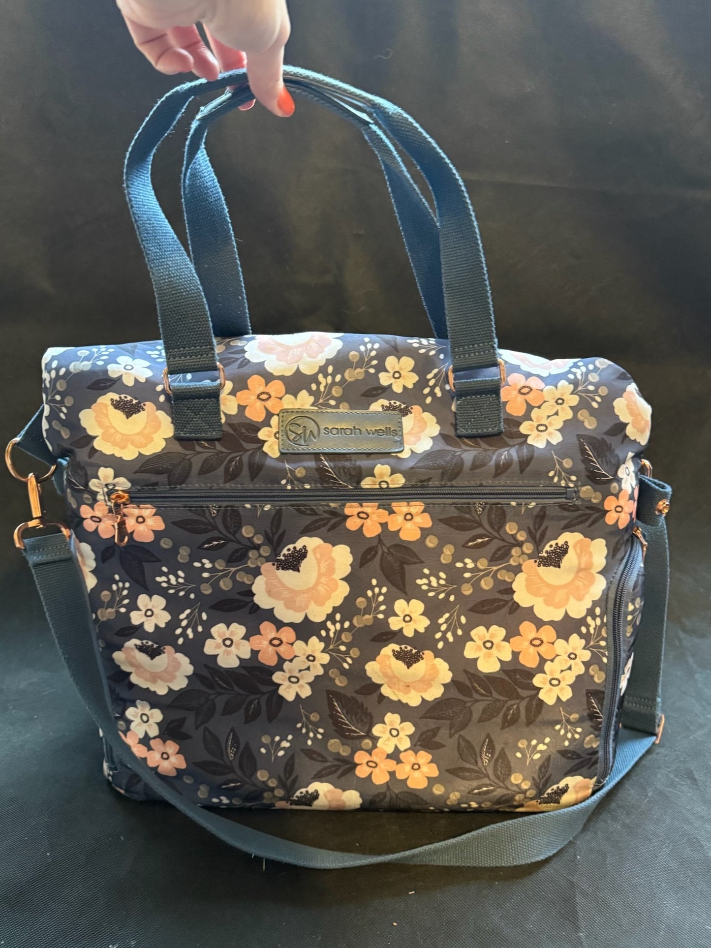 Seller #12 Kelly Breast Pump Tote (Le Floral) by Sarah Wells Bags