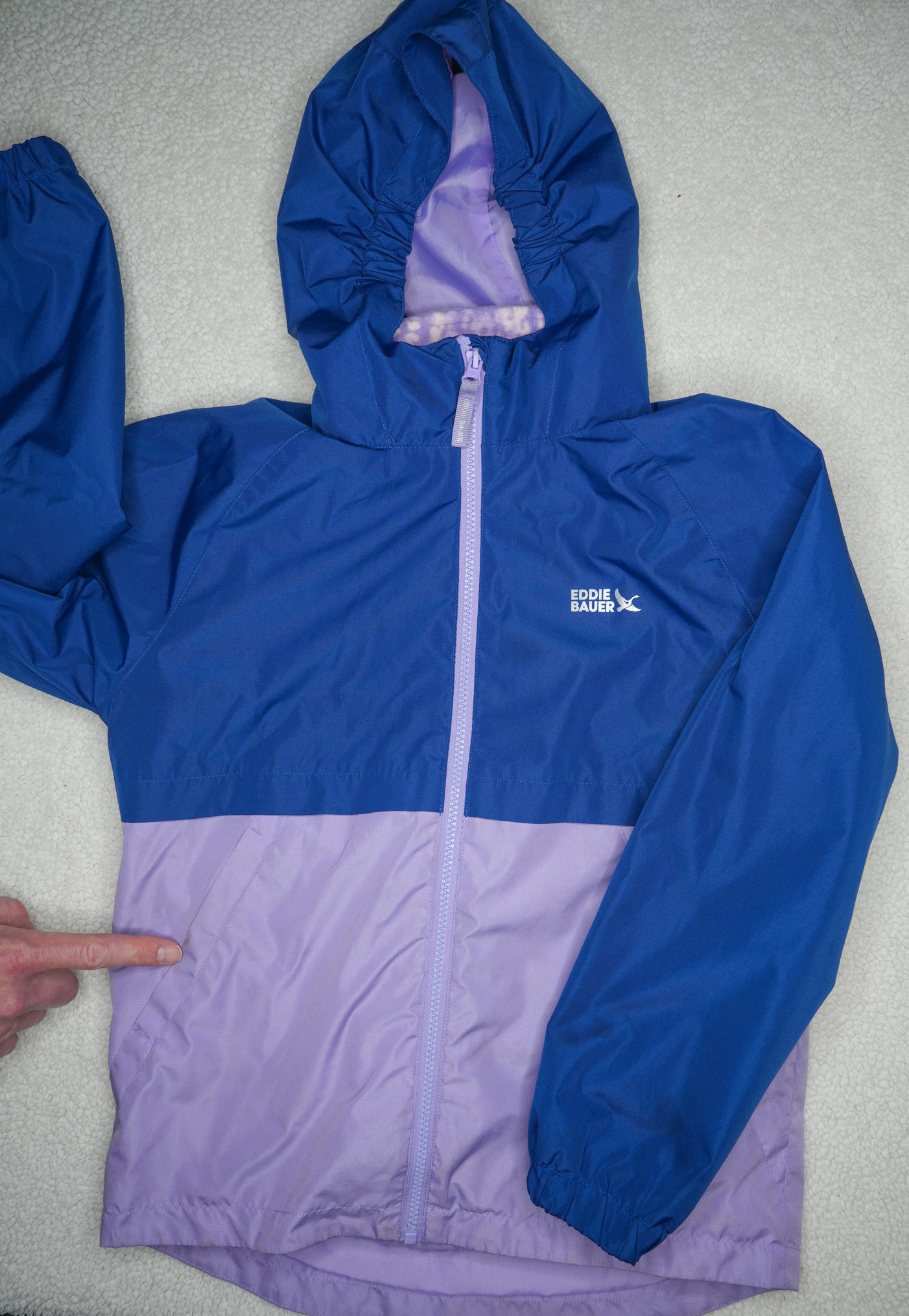 #31 Eddie Bauer Kids' Blue 3-in-1 Jacket, Size Medium (10/12)