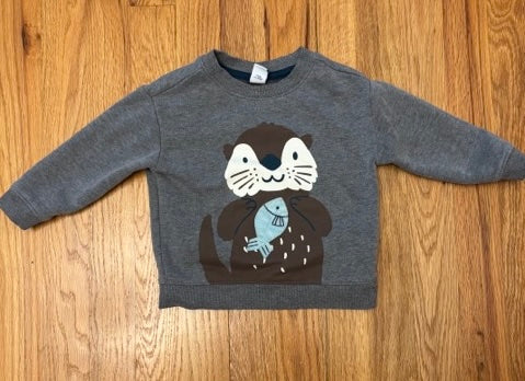 Seller 34 - 12-18 mo Old Navy otter w/fish sweatshirt