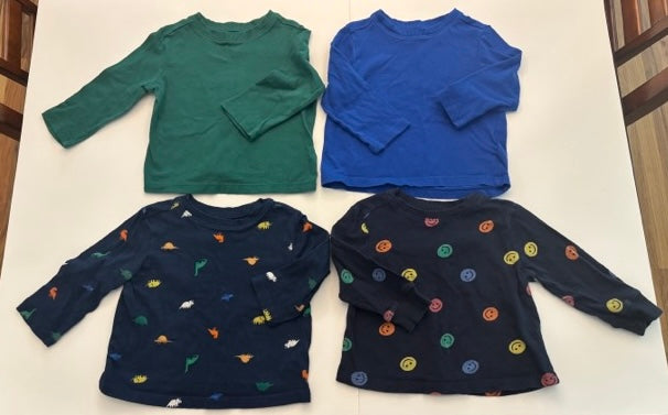 #70 Old Navy thin long sleeve shirts 12-18 mo