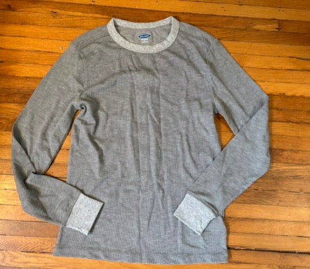 Seller 183 - Old Navy Men's Gray Waffle Longsleeve Shirt - Size Small - NWTs