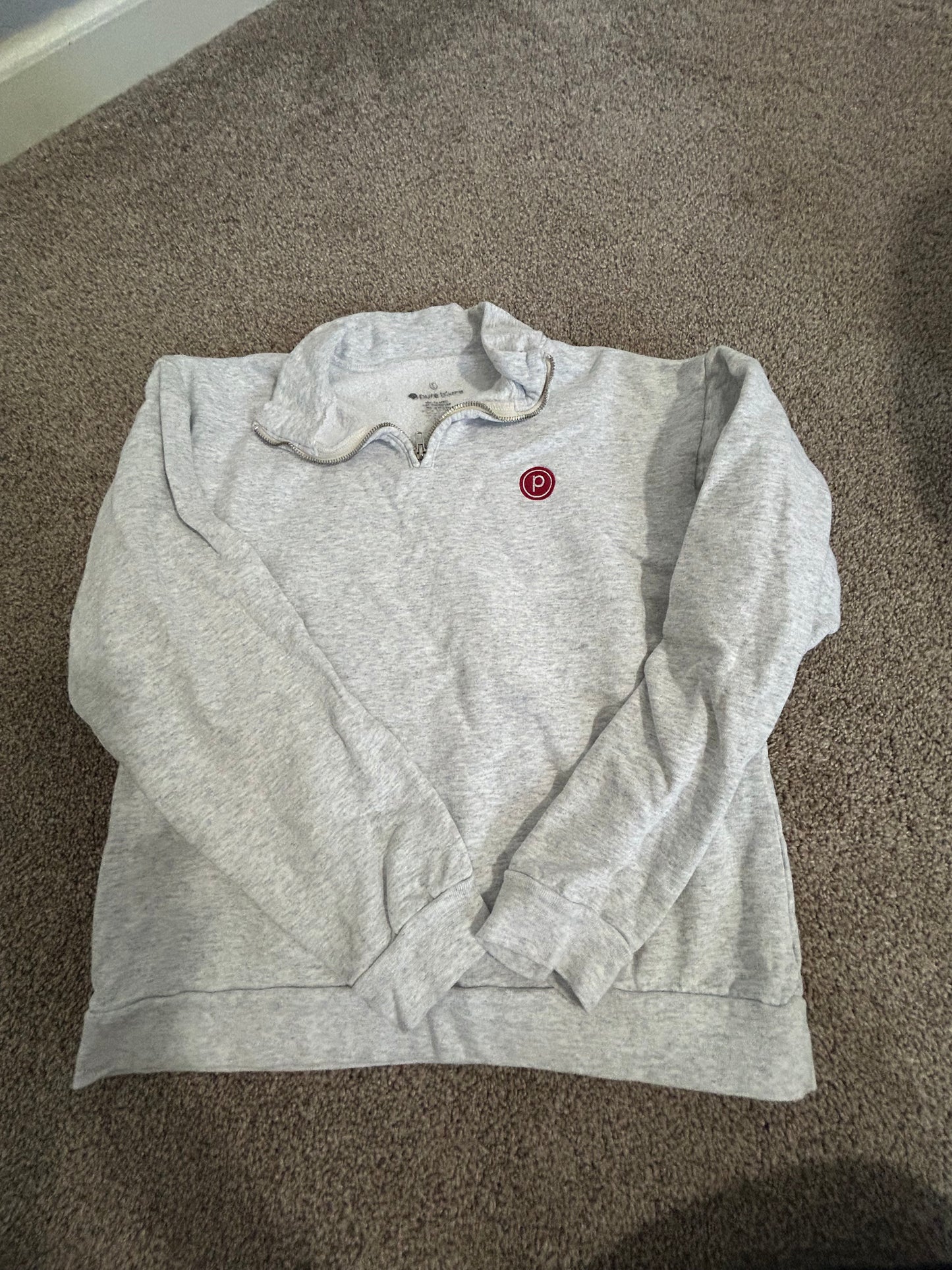 SELLER 26: Pure Barre Quarter Zip Sweatshirt Size large