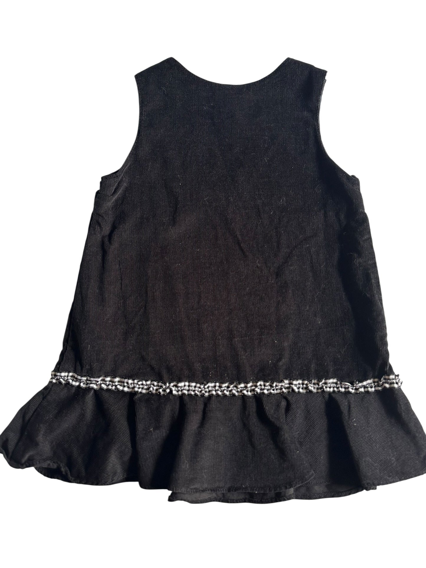 #93 Boutique Black Corduroy Pumpkin Jumper Girls 2T