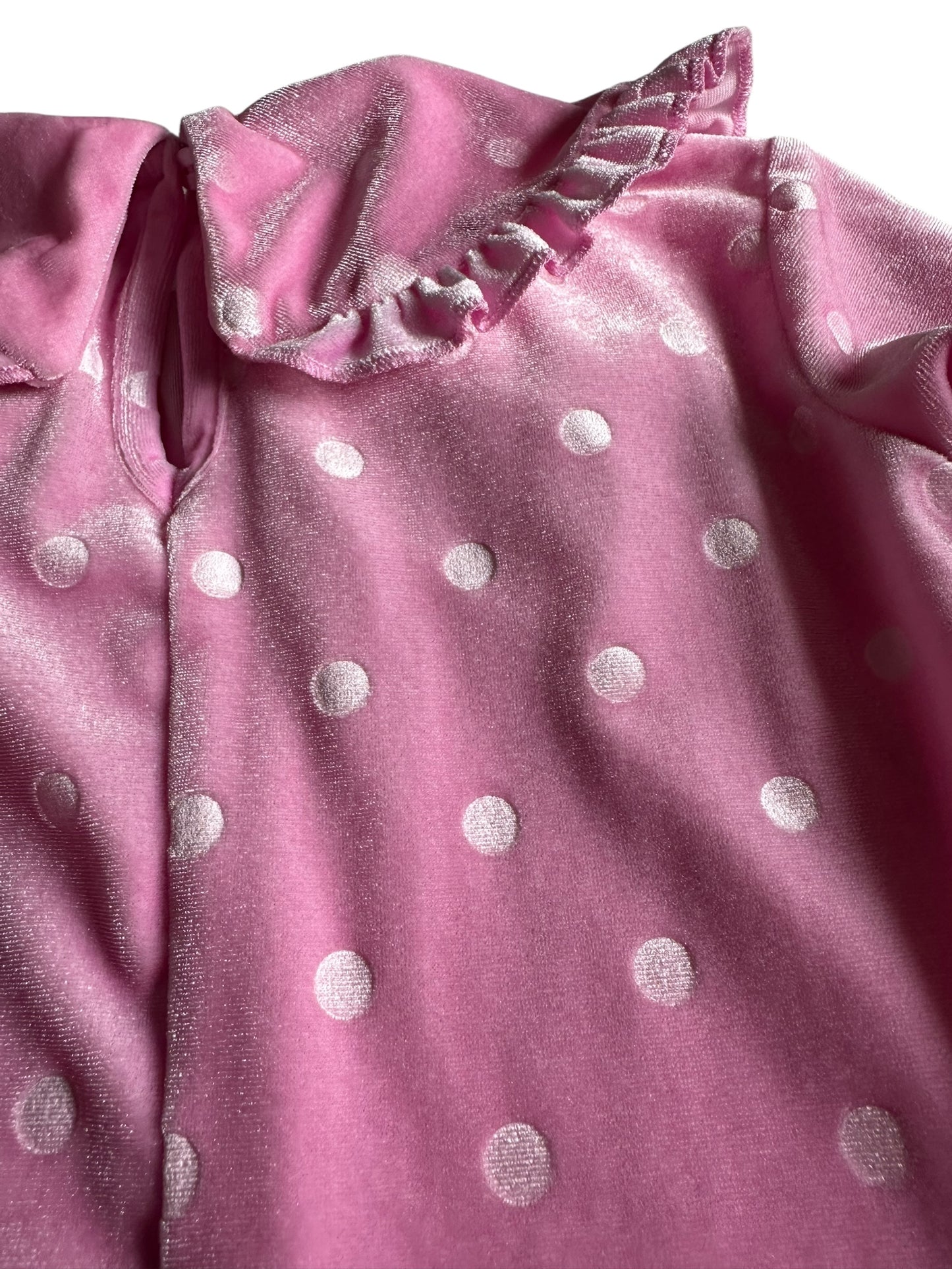 #93 H&M Pink Ruffle Dot Dress Girls 2T