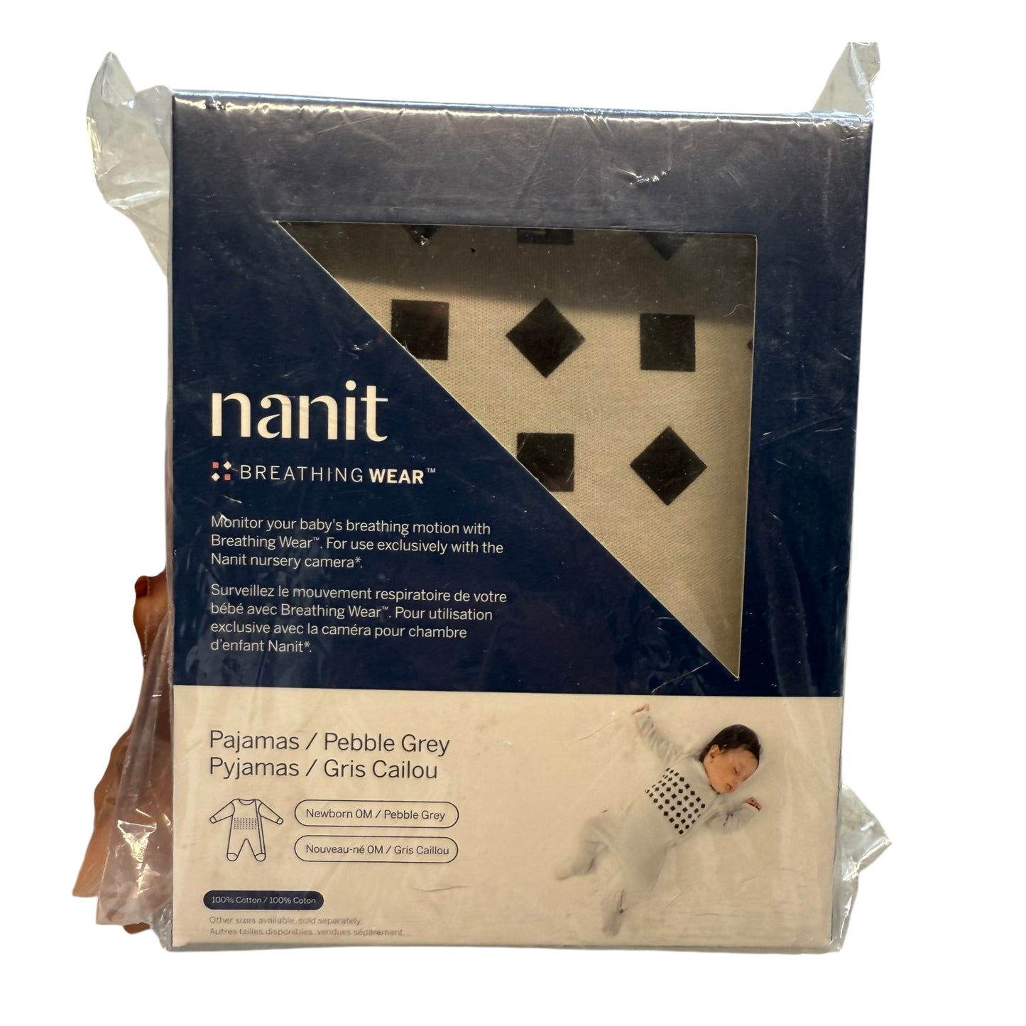 #1 Newborn Nanit breathing wear pebble gray pajamas NEW REDUCED